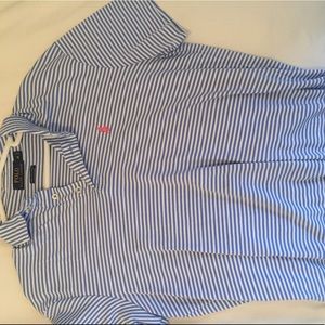 Men’s Ralph Lauren Polo Blue White striped polo M